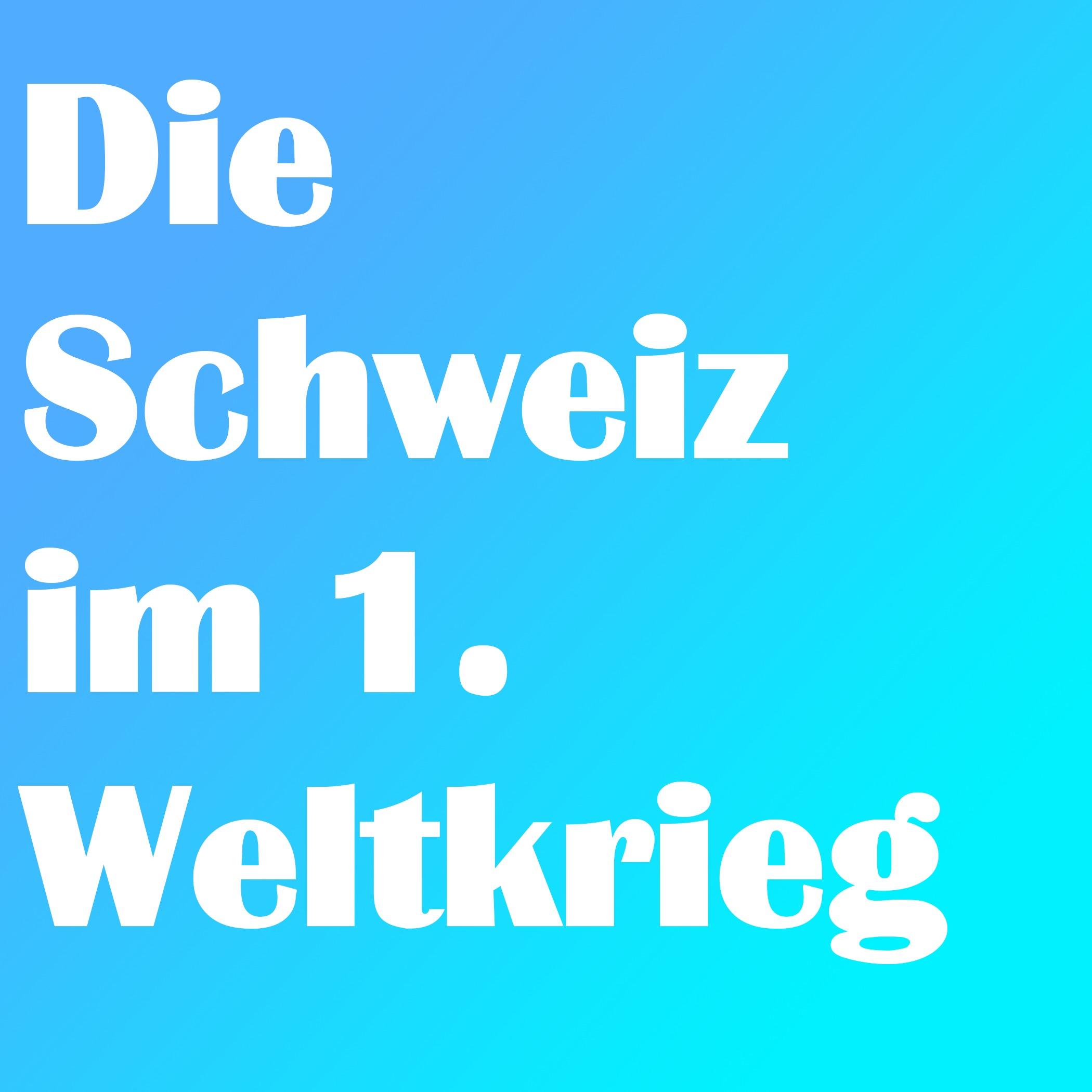 Die Schweiz im 1. Weltkrieg