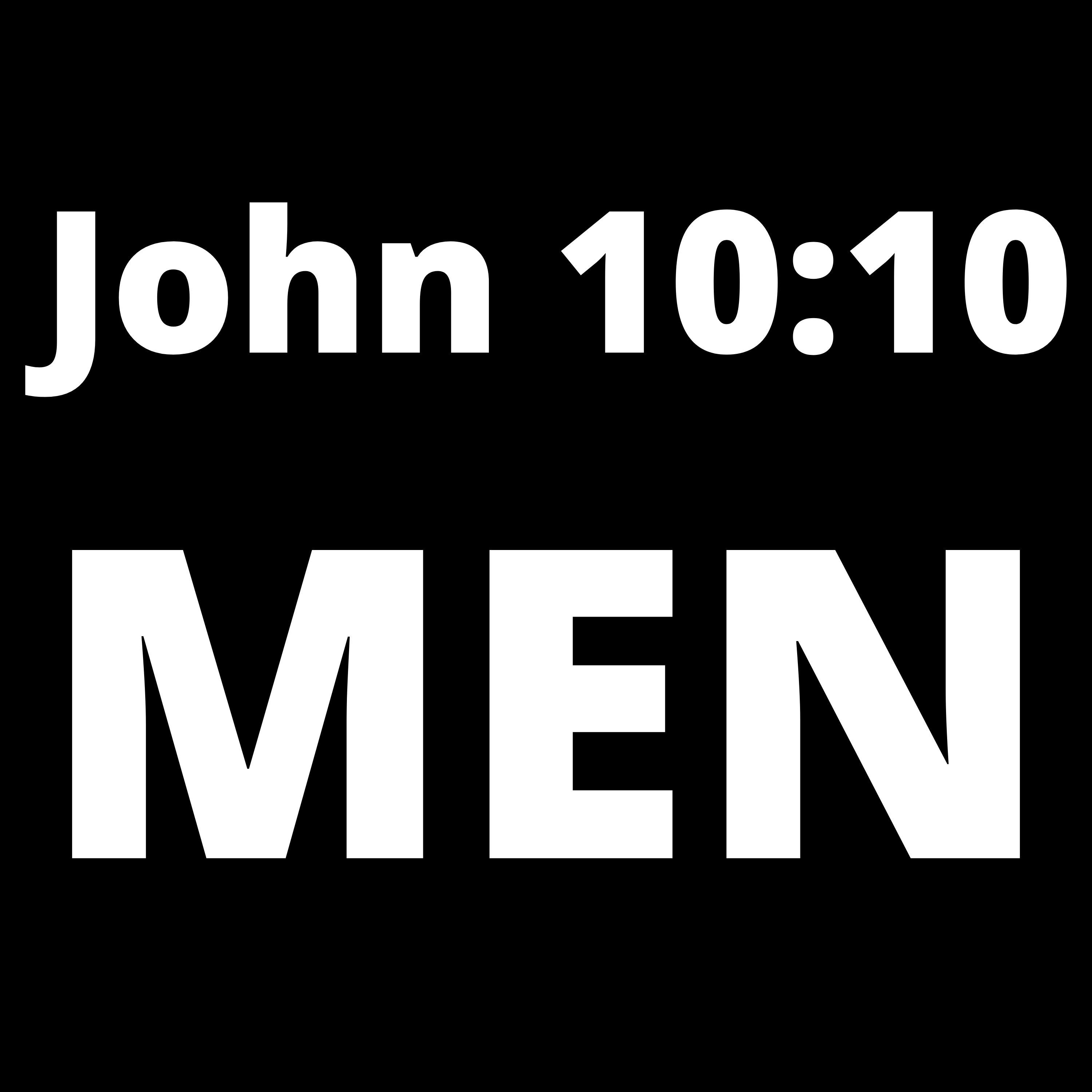 John 10:10 MEN