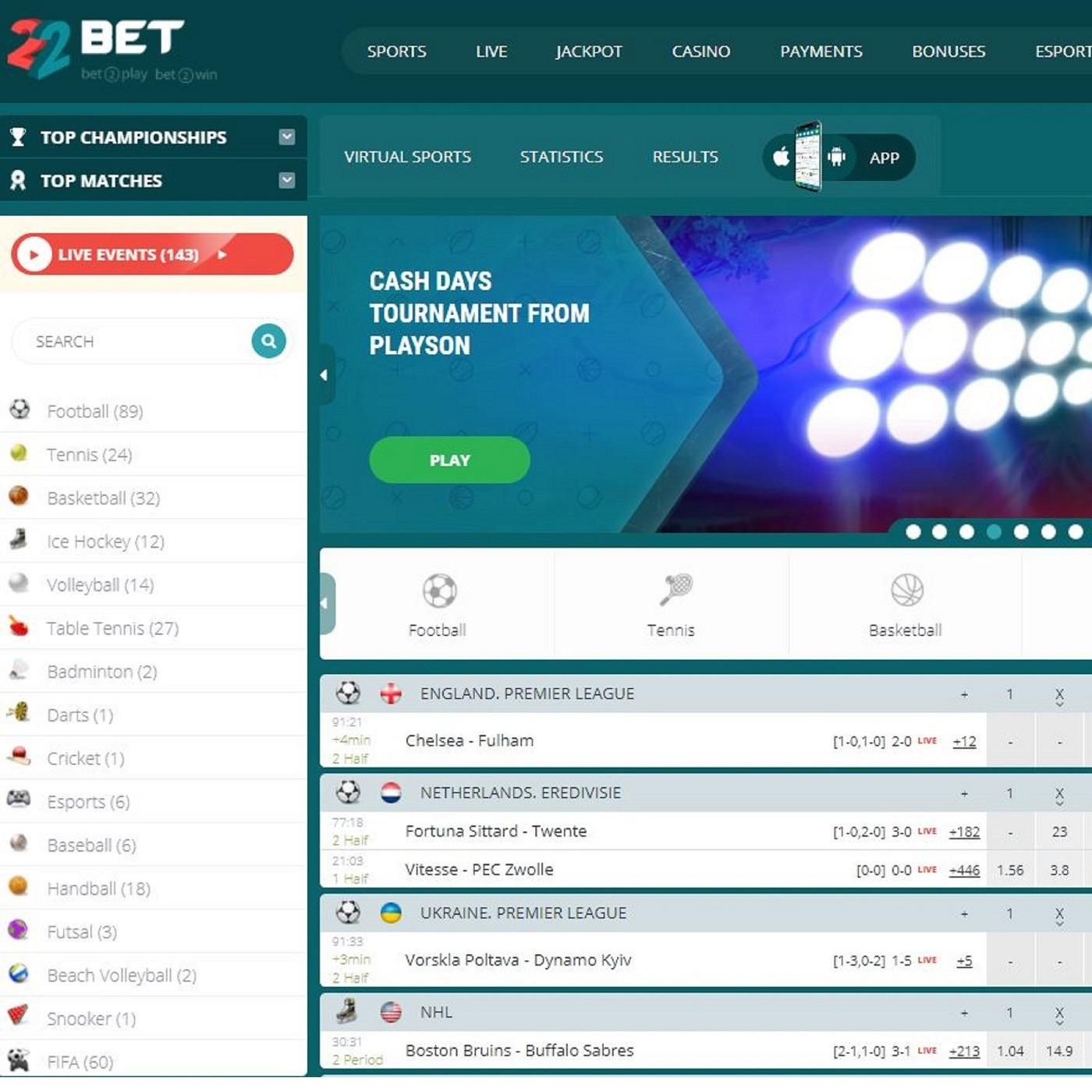 Financial framework for live betting