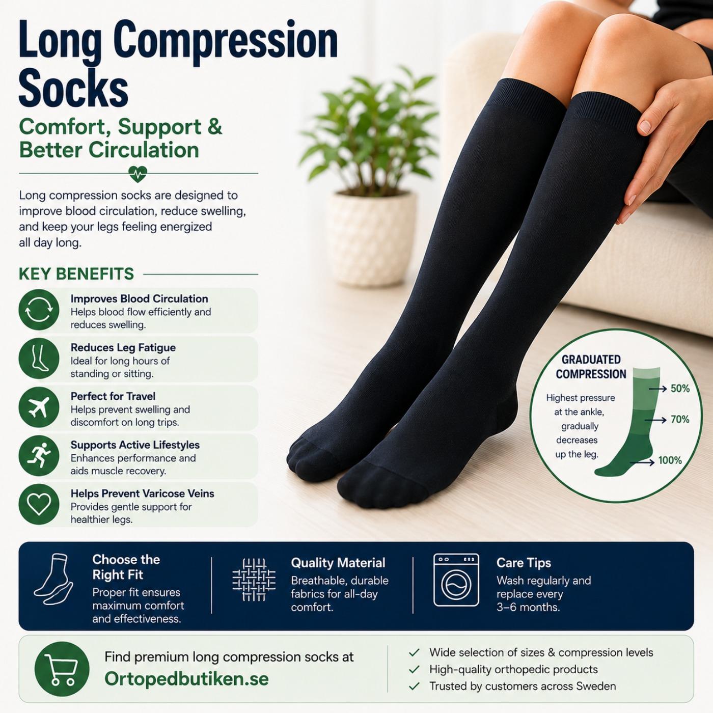 Long Compression Socks: Comfort, Support, and Everyday Wellness
