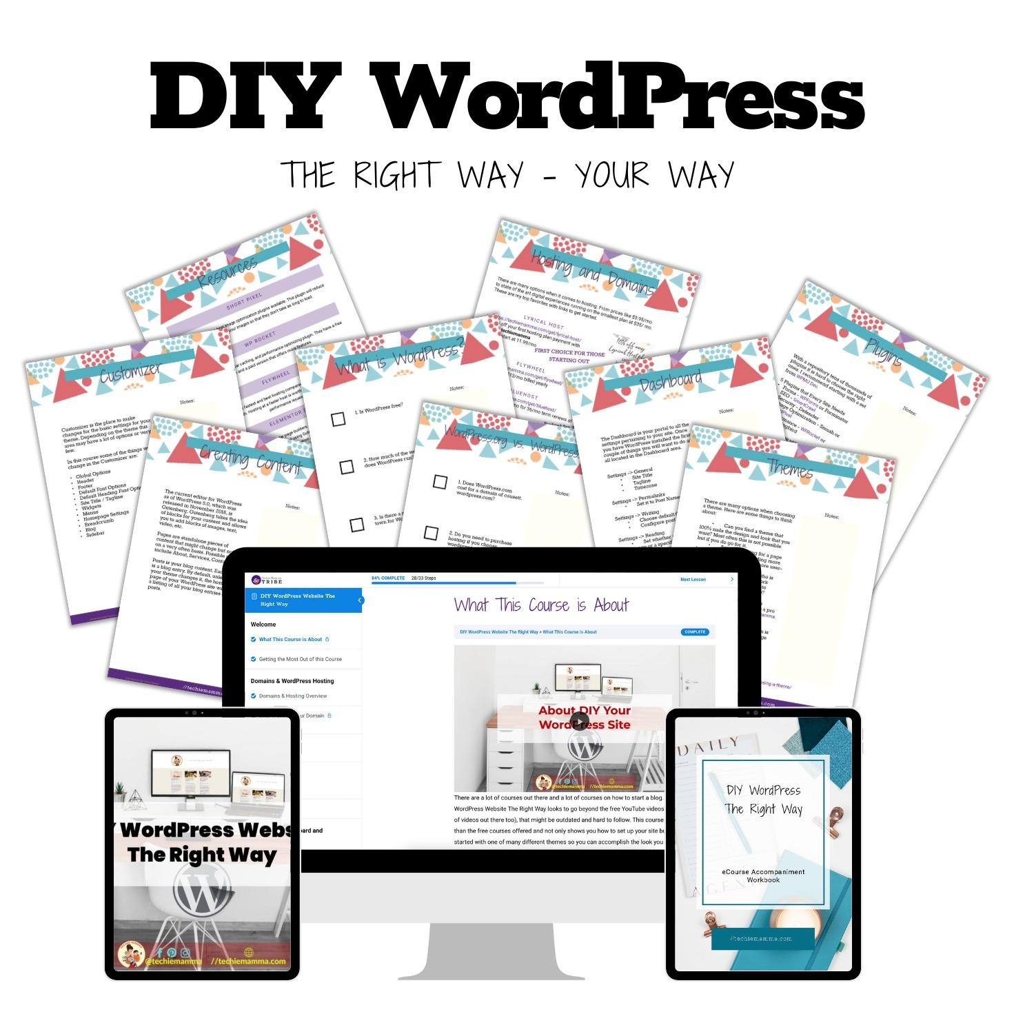 Techie Mamma Course: DIY WordPress Website The Right Way