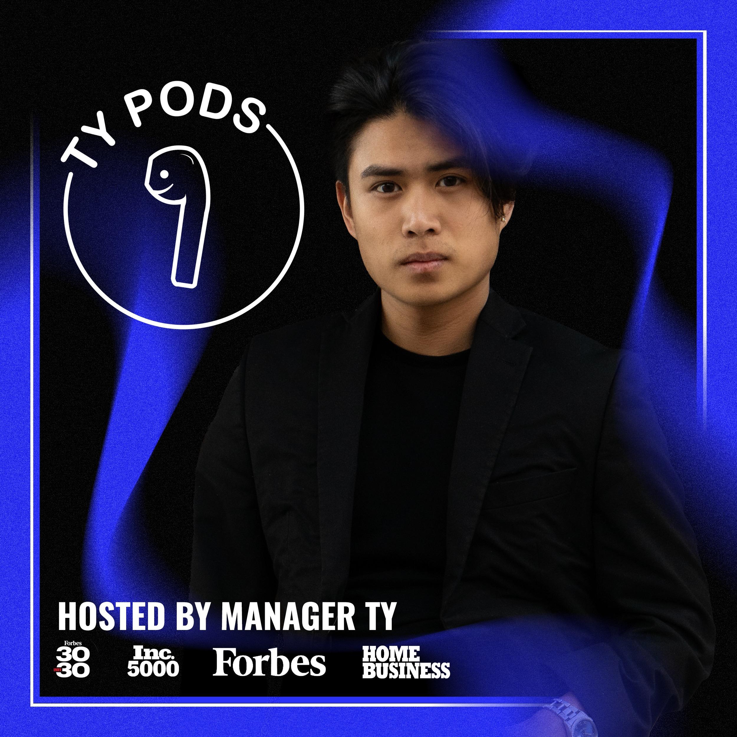 Ty Pods with Manager Ty